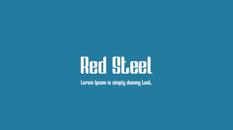 Red Steel Font Family