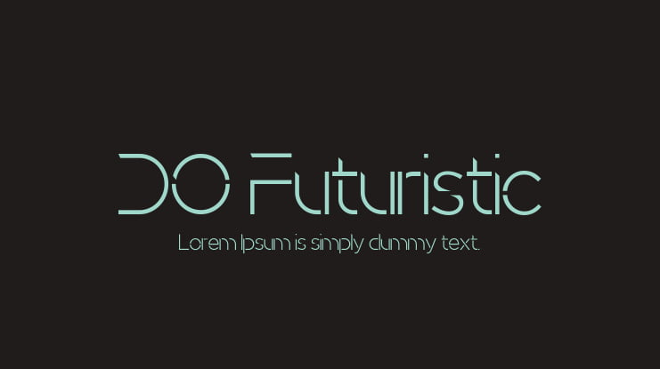 DO Futuristic Font