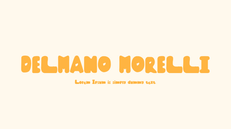 DELMANO MORELLI Font