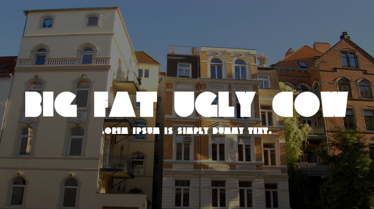 Big Fat Ugly Cow Font Family