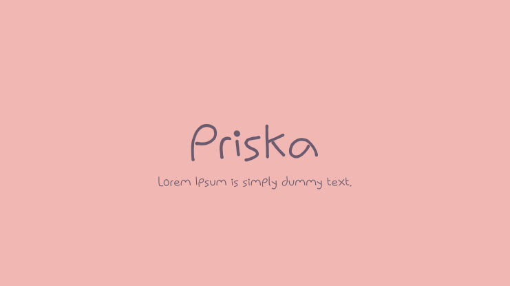 Priska Font Family