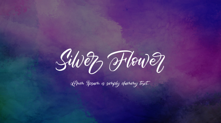 Silver Flower Font