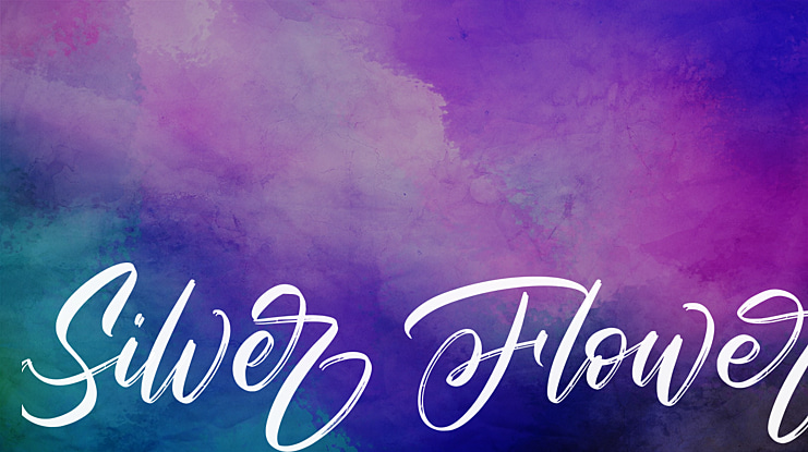 Silver Flower Font