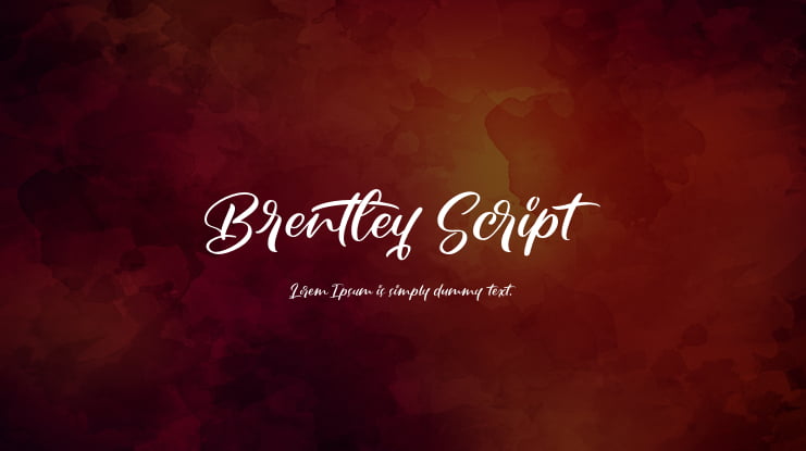Brentley Script Font
