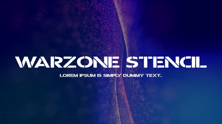 Warzone Stencil Font