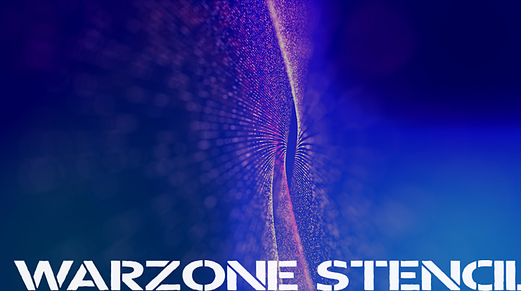 Warzone Stencil Font