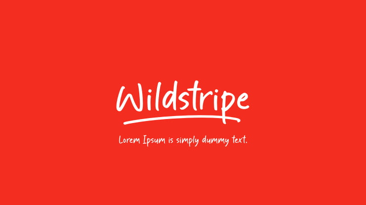 Wildstripe Font