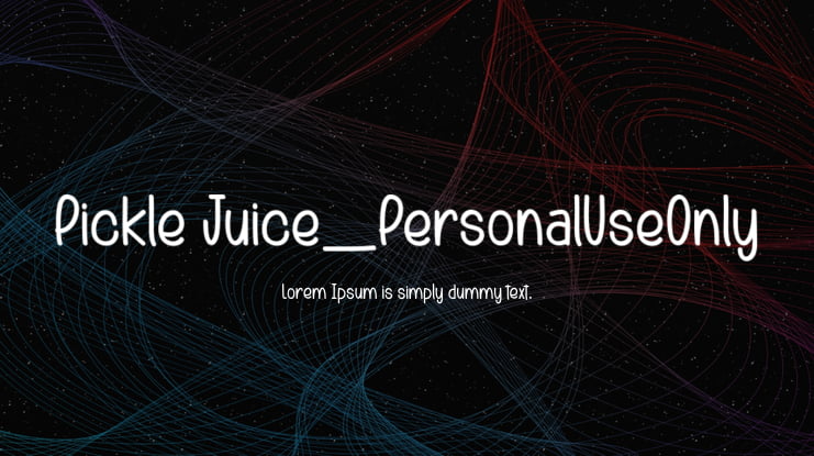 Pickle Juice_PersonalUseOnly Font