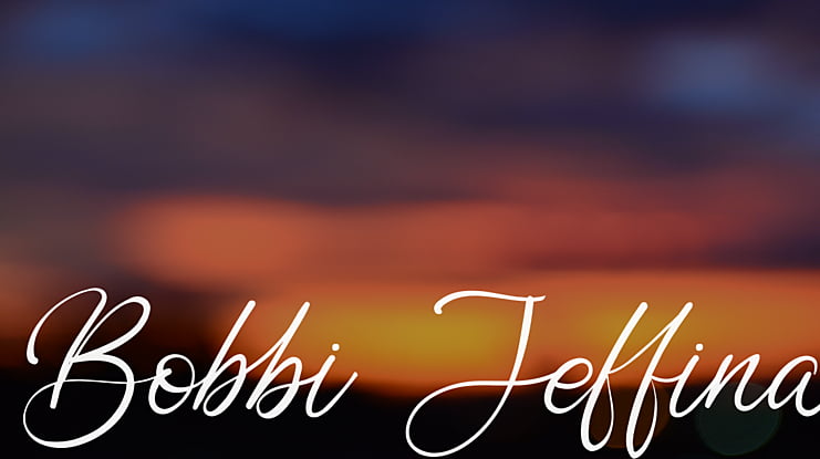 Bobbi Jeffina Font Family