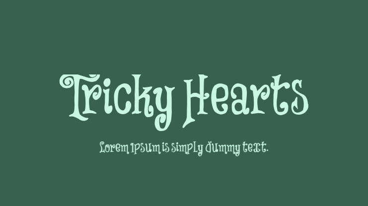 Tricky Hearts Font