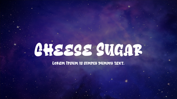 Cheese Sugar Font