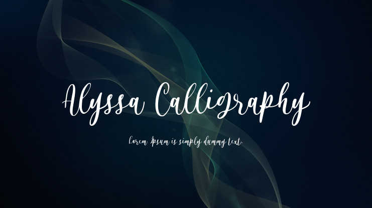 Alyssa Calligraphy Font
