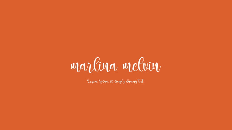 marlina melvin Font
