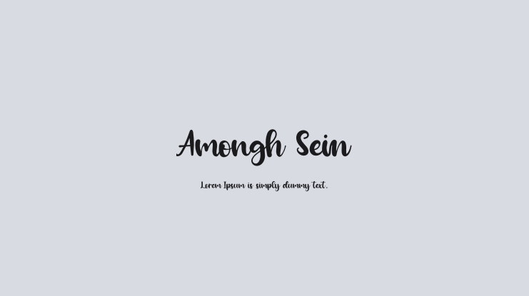 Amongh Sein Font Family