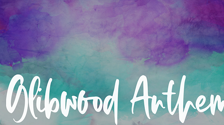 Glibwood Anthem Font