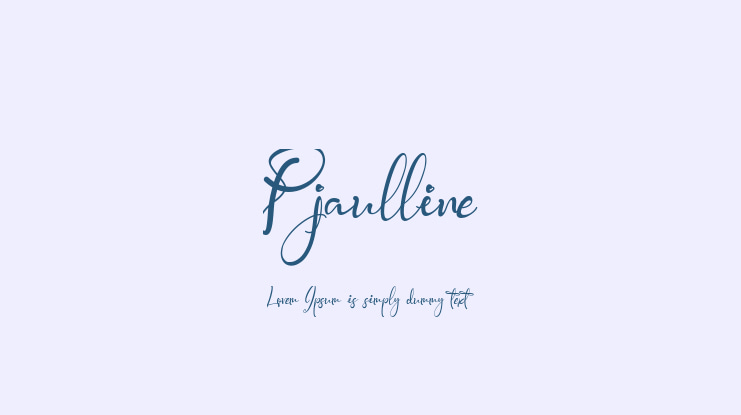 Pjaulline Font