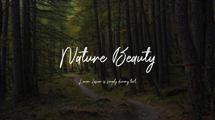 Nature Beauty Font