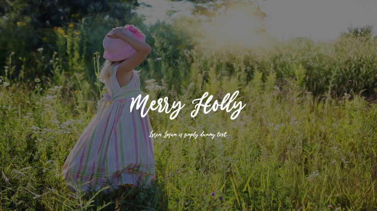 Merry Holly Font