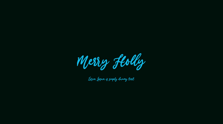 Merry Holly Font