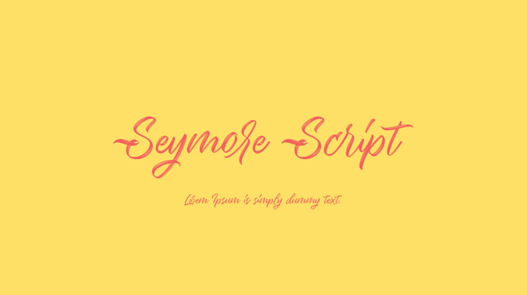 Seymore Script Font