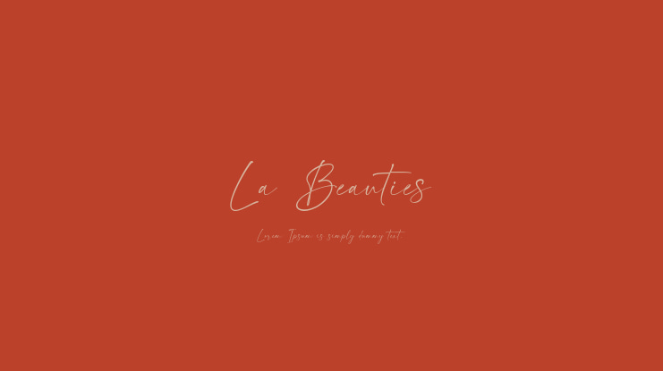 La Beauties Font