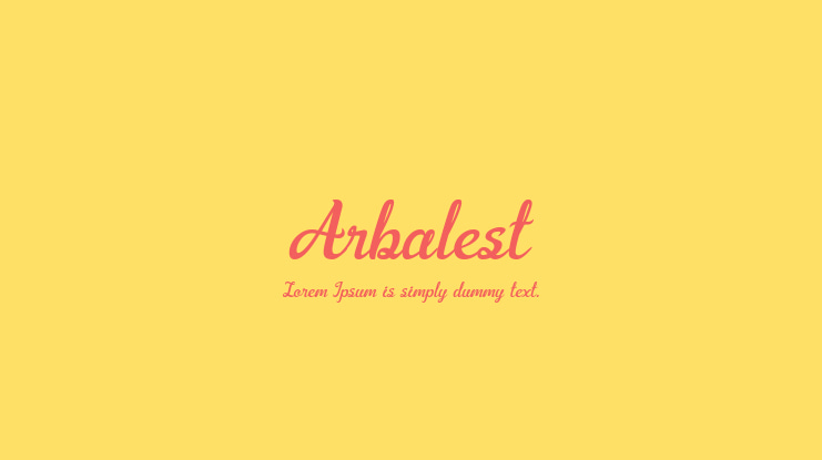 Arbalest Font