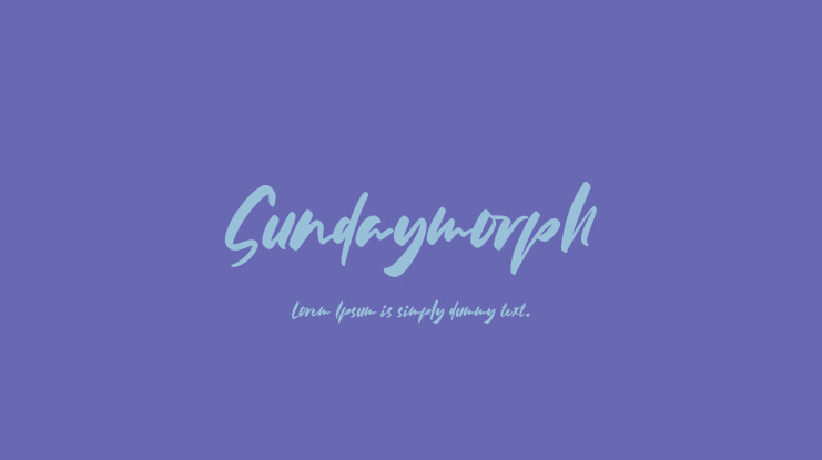 Sundaymorph Font