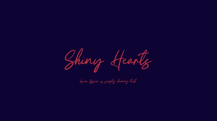 Shiny Hearts Font