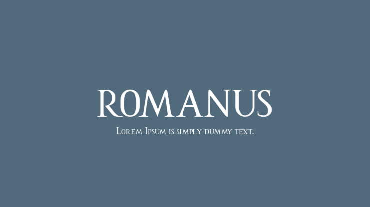 ROMANUS Font