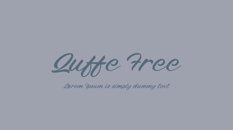 Quffe Free Font