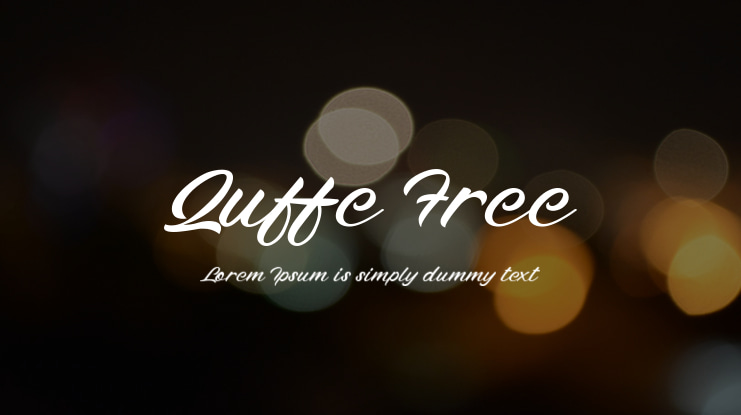 Quffe Free Font