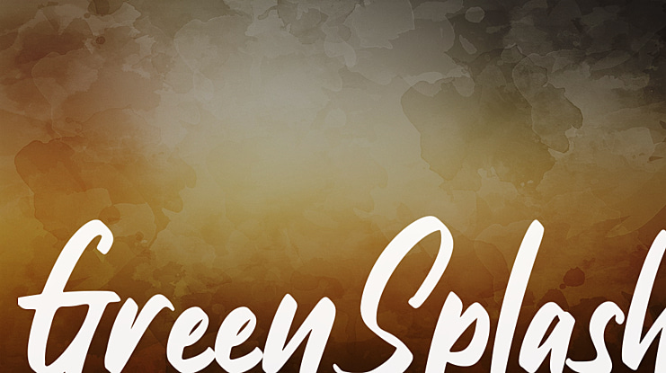 GreenSplash Font Family