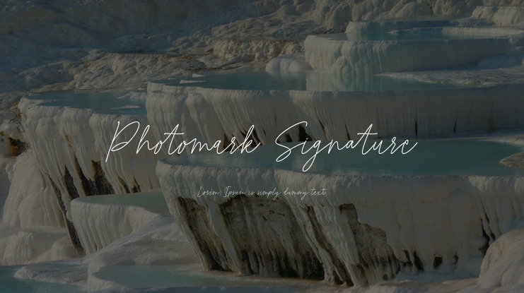 Photomark Signature Font