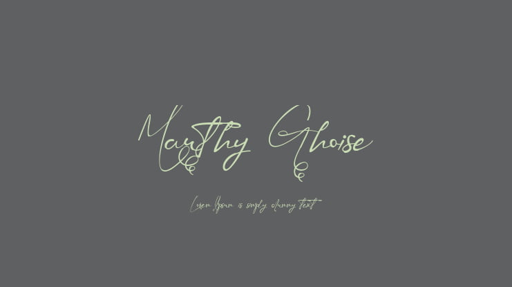 Mauthy Ghoise Font