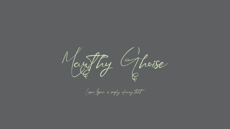 Mauthy Ghoise Font