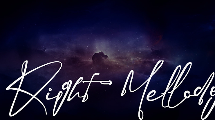 Right  Mellody Font