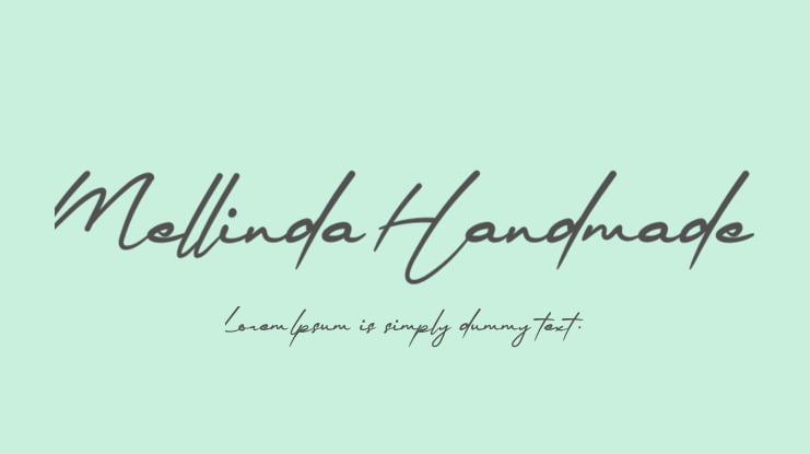 Mellinda Handmade Font