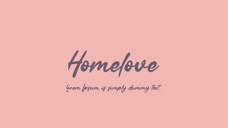 Homelove Font