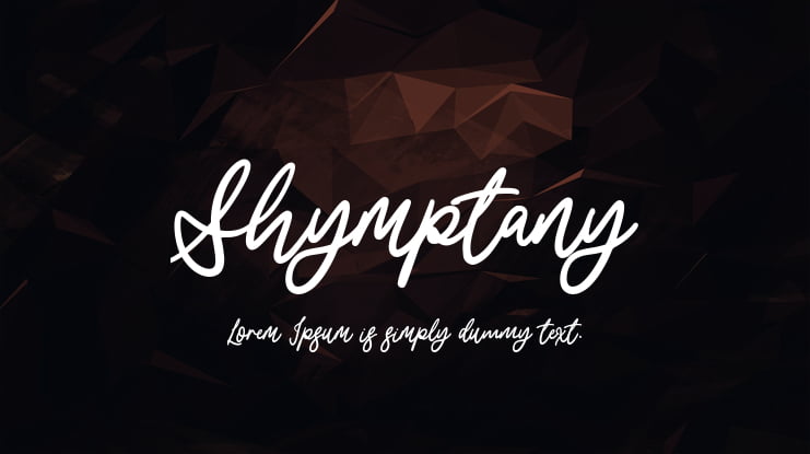 Shymptany Font