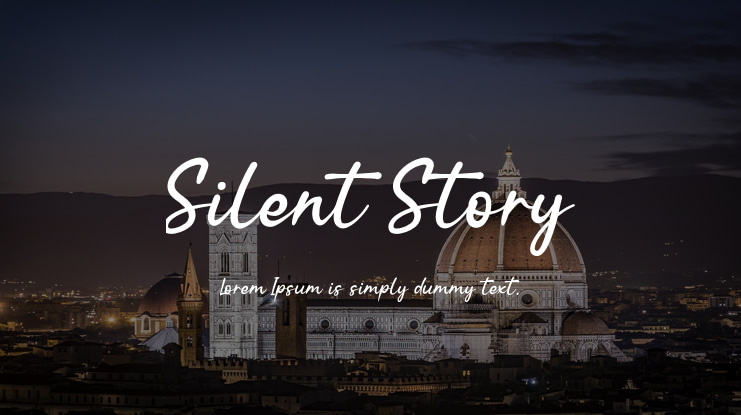 Silent Story Font