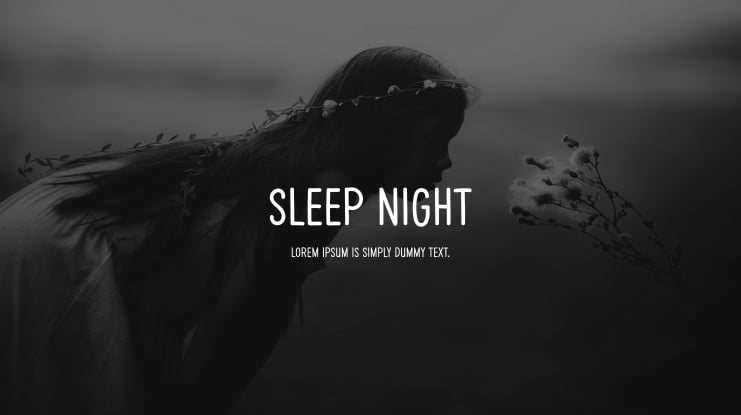 Sleep Night Font