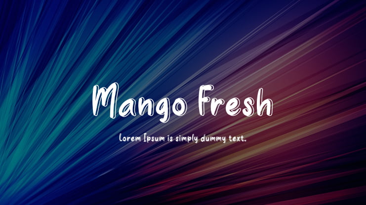 Mango Fresh Font