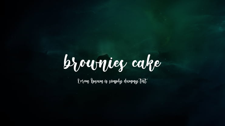brownies cake Font