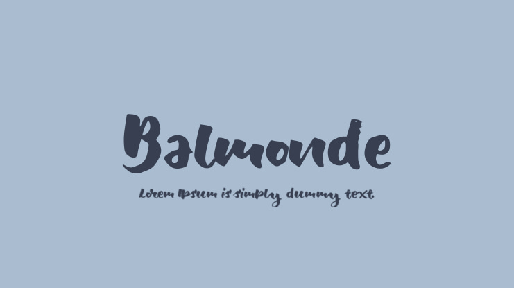 Balmonde Font