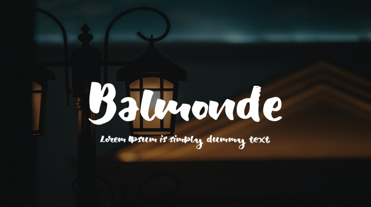 Balmonde Font