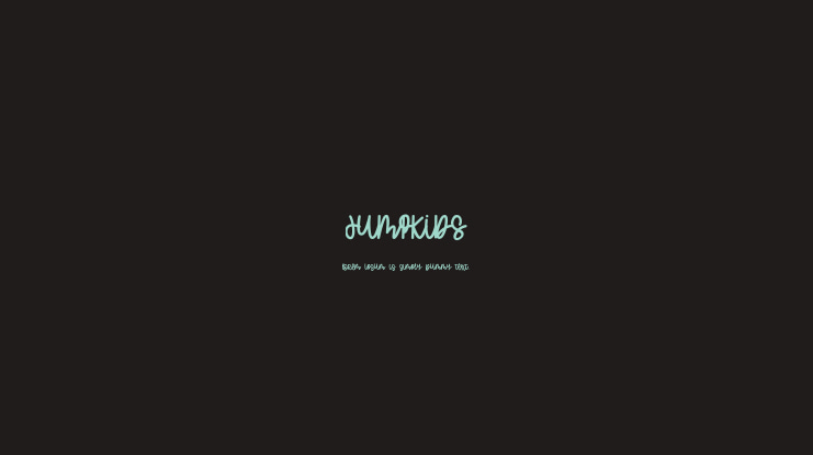 JUMPKiDS Font