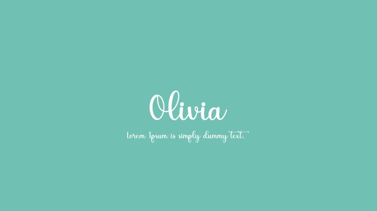 Olivia Font Family
