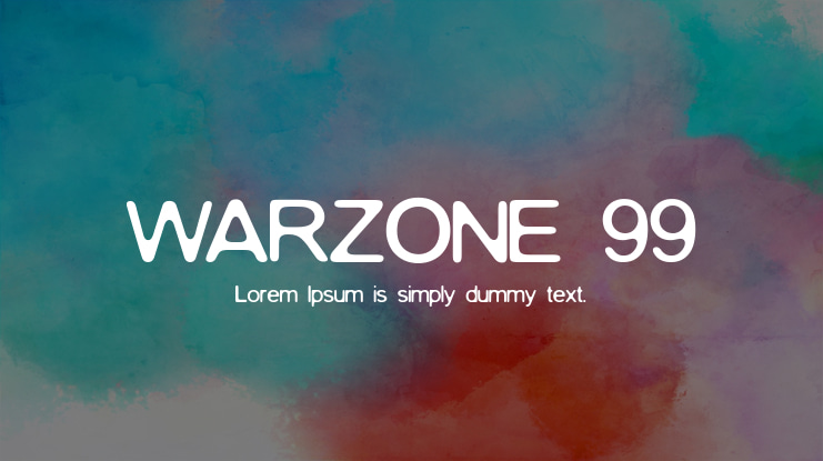 WARZONE 99 Font