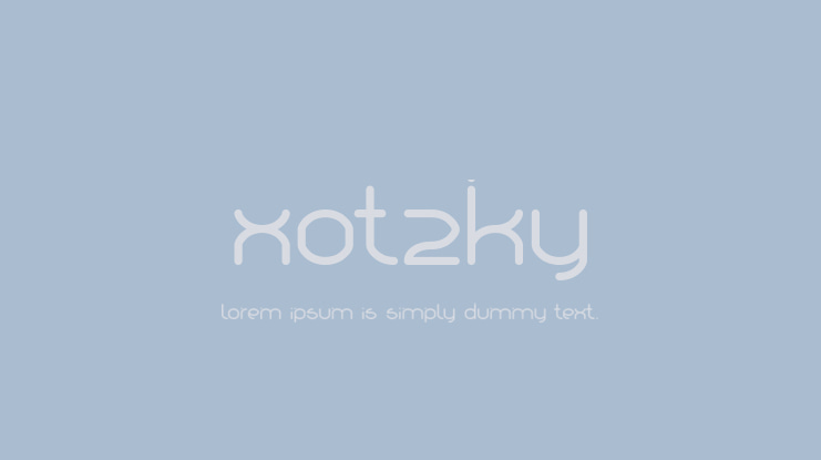 Xotzky Font