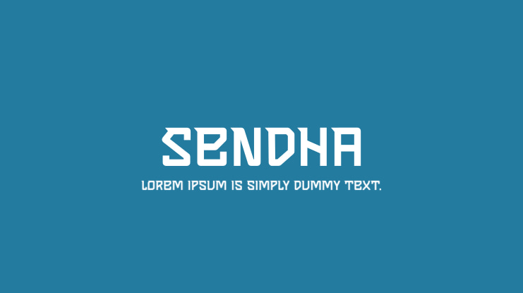 Sendha Font